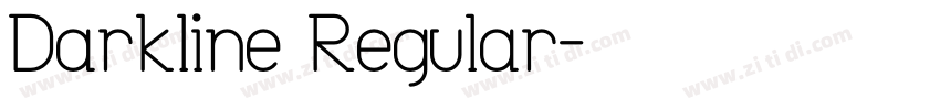Darkline Regular字体转换